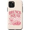 Brunch Squad - Minimalistic Brunching De Custodia per iPhone 11 Pro Brunch Squad Colazione Amanti Croissant Mimosa Rosa