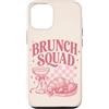 Brunch Squad - Minimalistic Brunching De Custodia per iPhone 12/12 Pro Brunch Squad Colazione Amanti Croissant Mimosa Rosa
