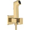 hansgrohe Doccetta bidette E con 1 tipo di getto a risparmio idrico (EcoSmart), incl. valvola d'arresto, supporto doccia e flessibile doccia 1,25 m, per acqua fredda, oro lucido, 29231990