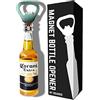 ISSAREE Apribottiglie di birra magnetico, figurina, bottiglia di birra, bar, frigorifero, decorazione, collezione regalo di compleanno unica (Corona Extra)