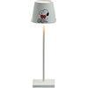 Zafferano Lampada da Tavolo Poldina Pro Peanuts - Heart ricaricabile e dimmerabile con batteria fino a 12 ore. Per uso esterno IP65