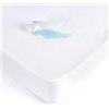 GX GARGIX Coprimaterasso Igienico Impermeabile Sanitario PVC, Elasticizzato, Lavabile, Varie Misure, Bianco (Singolo)