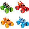 Monster Jam - Confezione di 4 veicoli DIE CAST 1:64-4 Veicoli Autentici Monster Trucks Ufficiali Show Collezionare Scala 1:64 - Giocattolo Bambino 3 Anni e +
