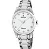 Festina Orologio Donna Analogico Acciaio Inossidabile 316L Bianco - Quarzo - Vetro minerale alta resistenza - Impermeabile 5 ATM F20499/1 - Ceramic
