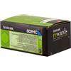 Lexmark ORIGINAL Lexmark toner ciano 802HC 80C2HC0 ~3000 Seiten cartuccia di stampa riutilizzabile