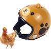 Genérico Cappello Di Pollo Per Polli - Cappello Di Gallina Con Cinghia Regolabile, Casco Di Sicurezza | Vasetti Di Sicurezza, Vestiti Di Testa Di Piccoli Animali, Abiti Di Uccelli Di Animali, Abbigliamento