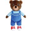 Jemini | Peluche Piccolo Orso Marrone per Bambini Dalla Nascita | 45 Cm | Licenza Ufficiale | Doudou Compagno Risveglio Bambino | Facile Da Trasportare E Pulire | Regalo Nascita Ragazzo Ragazza |