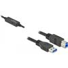 Delock Active USB 3.2 Gen 1 cavo USB Tipo-A a USB Tipo-B 5 m (85379)