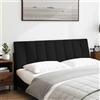 vidaXL Cuscino per testiera "Hanko" nero 160 cm in tessuto