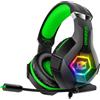 ozeino Cuffie da gioco con cavo Ozeino con microfono, audio surround 3D, cancellazione del rumore e illuminazione RGB