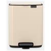 Brabantia Contenitore per rifiuti BRABANTIA con pedale, 7 L, Soft Beige