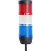 STEX24 Colonna segnaletica STEX24 blu-bianca-rossa, 70 mm, 24 V CA/CC, luce lampeggiante a LED Cavo da 0,6 metri, SS70-OB3/24 133 Tecnica di collegamento: