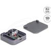 DELOCK magnet. Gehäuse USB-C 10Gbps -> 1x M.2 NVME/ SATA SSD