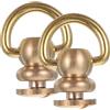 HOMSFOU 2pezzi Rivetti in Ottone Anello d Rotante per Pelletteria, Accessori Solidi per Attaccare Pelle, per Stivali e Cappelli in Pelle