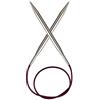 KnitPro - Ferri da Maglia circolari fissi Nova, 40 cm x 5,5 mm, Colore: Argento