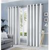 Fusion Sorbone., 100% Cotone, bianco, Curtains: 46 Width x 72 Drop (117 x 183cm)