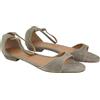 Emporio Armani X3P649 Sandali Da Donna EU37 Grigio Camoscio Con Fibbia