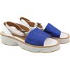 EMPORIO ARMANI X3U092 Sandali Donna EU37 Blu Bianco Plateau Aperto A Punta Basso