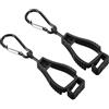 PATIKIL Guanto Protezione, 2pz Guanti Afferra Cattura Evita Perdita Gancio Clips Supporto Caschetto Appeso per Costruzioni Laboratorio, Nero