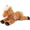 Hermann Teddy Teddy Hermann 90275 Cavallo sdraiato 48 cm, peluche con contenuto di riciclo ideale (materiale di riempimento)