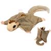 Generic Peluche petauro dello zucchero - soffice compagno di conforto per animali, morbido ripieno, zampe magnetizzate per la cameretta dei bambini, bambini | Peluche scoiattolo volante per adolescenti, camer