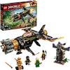 LEGO 71736 NINJAGO Spara Missili, Aereo Giocattolo con Prigione, Modellino da Costruire Stagione 4 Serie TV, Personaggio Ninja Kai d'Oro da Collezione