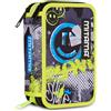 Mitama Astuccio Scuola 3 Scomparti, TRIPLO URBANSMILE, Contenuto 47 pz, Completo di Matite, Pennarelli, Portapenne Scuola Elementare Bambino