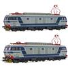 RIVAROSSI HR2875 Set 2 E633, livrea blu/grigio di origine, entrambe motorizzate