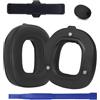 Umvowuxa A50 Gen 4 Mod Kit - Cuscinetti Auricolari e Fascia di Ricambio Compatibili con Astro A50 Gen 4,Gen 5, Cuscinetti Extra Spessi con Schiuma ad Alta Densità e Microfono in Spugna (nero)