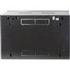 EFB 19" Wandgehäuse Flat Pack 9HE, Tiefe 600 mm, schwarz
