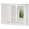 VICCO Specchio contenitore bagno Vicco Riad Bianco 68 x 48 cm con 2 porte, Model 40442