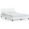 vidaXL Letto senza materasso "Zadar" Bianco 140x200 cm Pelle finta