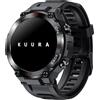 Kuura Smartwatch Sport S5 GPS V3, Schwarz