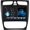Happiq Autoradio con Bluetooth - CarPlay - Per Mercedes-Benz Classe C, CLK, Vito, Viano, Classe A, Classe G (1998-2006) - Serie QS/S Android - QLED - DSP - Split-Screen - 4G/WiFi - Sistema di navigazione Auto