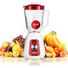 Ufesa BS4717 RUBY RED Frullatore da tavolo, 500 W di potenza, Caraffa in vetro da 1,5 L, Coperchio con chiusura ermetica, 2 velocità + Pulse, 4 lame in acciaio inox