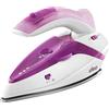 Ufesa PV0500 Activa Ferro da Stiro a Vapore Portatile, Entra in Una Mano: Manico Pieghevole, 1.100 W Max, Doppio voltaggio 110/230 V, Colore Bianco e Fucsia, Plastica, 400 W, 0 Decibel