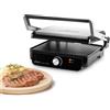 Ufesa Grill Elettrico Jaya 2000W - Sandwichera, Piastra da Cucina Elettrica e Griglia, Apertura 180º, Temperatura Regolabile, Piastra Superiore Regolabile in Altezza, Piastre Antiaderenti