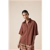 Calzedonia Camicia In Cotone Marrone
