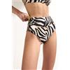 Calzedonia Slip Alto Costume Savannah Zebra Stampa