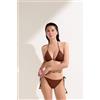 Calzedonia Brasiliana Costume Floral Crochet Marrone