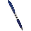 Pilot Super Grip Penna a sfera a scatto ricaricabile con grip in gomma, Punta Media 1 mm, Blu