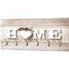 HAKU Appendiabiti da parete aspetto acciaio inox, motivo, MDF, metallo - Dim. L 90 cm x A 40 cm x P 8 cm, Stile Moderno