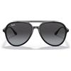 Ray-Ban Occhiali da Sole RB4376 601/8G Nero/Grigio Sfumato Unisex 57/16/145