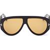 Tom Ford Occhiali da Sole FT1044 01E Bronson Nero/Marrone Unisex 60/12/140