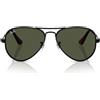 Ray-Ban Occhiali da Sole RB3925 002/31 Aviator Max Nero/Verde Unisex 58/16/145