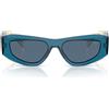 Prada Occhiali da Sole PRB19S 24F80S Blu/Blu Scuro Uomo 52/17/145