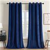 Joydeco Tende in Velluto Blu Reale, Lunghe 213 cm, Lussuose Tende Oscuranti con Occhielli, 2 Pannelli, Isolamento Termico, Oscuranti, Per Camera da Letto, Soggiorno, Home Theatre (132 x 213 cm)
