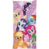 Jerry Fabrics Poncho in Cotone, Multicolore, Dimensioni 70 x 140 cm