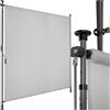 tectake® tenda da sole per esterno verticale, tende da sole per esterno frangivista balcone senza fori, con manovella, poliestere opaco, protezione UV, aste telescopiche - 150 x 310 cm, Grigio Chiaro