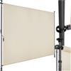 tectake® tenda da sole per esterno verticale, tende da sole per esterno frangivista balcone senza fori, con manovella, poliestere opaco, protezione UV, aste telescopiche - 200 x 310 cm, Beige